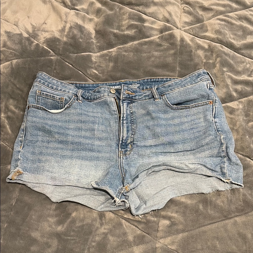 Old Navy Blue Jean Shorts Casual Cut-Offs